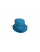Chistera azul claro purpurina adulto