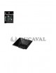 Cuenco cuadrado negro 12x12x5.2cm 12und reutilizable