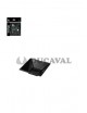 Cuenco cuadrado negro 12x12x5.2cm 12und reutilizable