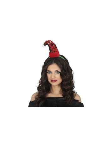 Diadema Navidad Gorro Noel Lentejuelas | Ducaval | Envías 24/48 horas 