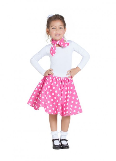 Disfraz Pin Up rosa infantil.Ducaval 24-48 horas envios
