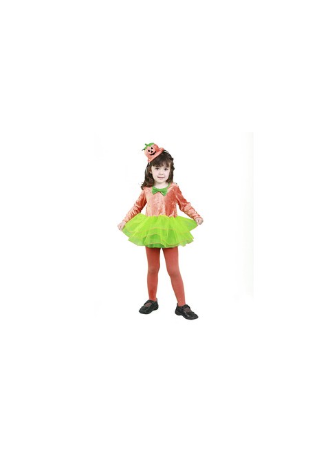 Disfraz vestido de calabaza (3-4 años) | Ducaval |