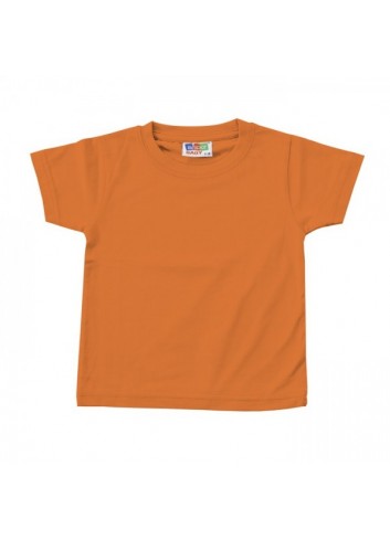Camiseta premium bebé naranja