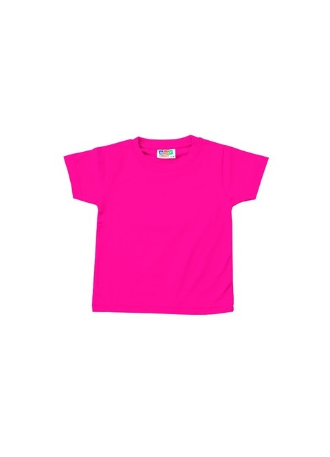Camiseta premium bebé fucsia