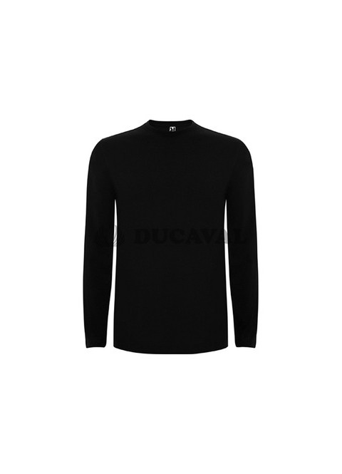Camiseta manga larga negra adul.