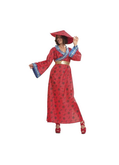 Disfraz de China rojo