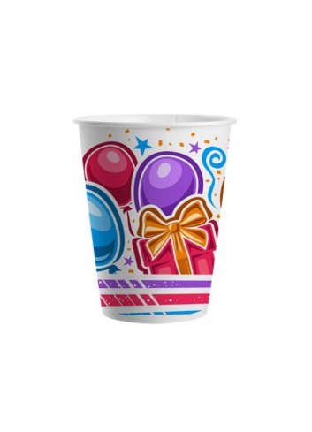 Vasos happy birthday 8u 20cl | Ducaval | Envías 24/48 horas 