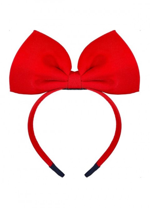 Diadema Lazo Grande Rojo - Disfraces Ducaval