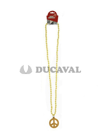 Collar paz amarillo 45cm