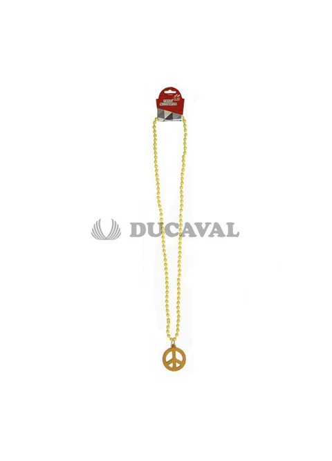 Collar paz amarillo 45cm