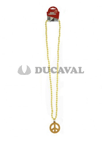 Collar paz amarillo 45cm