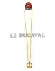 Collar paz amarillo 45cm