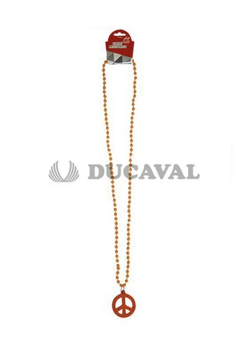 Collar paz naranja 45cm