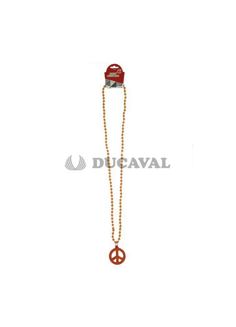 Collar paz naranja 45cm
