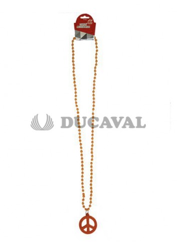 Collar paz naranja 45cm