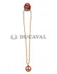 Collar paz naranja 45cm