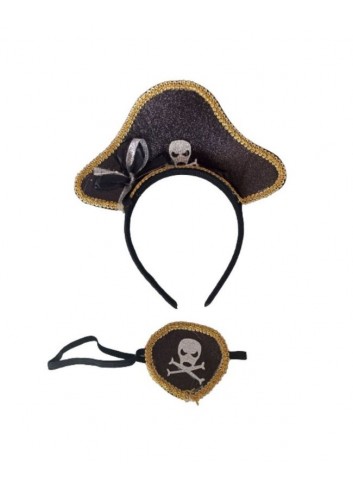 Conjunto pirata con sombrero y parche  | Ducaval | Envías 24/48 horas 