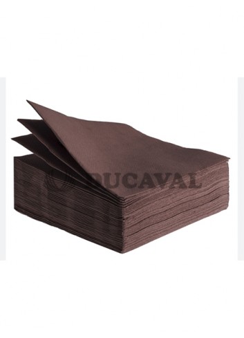 Servilletas marrón 20x20 doble capa 100ud. Ducaval envios 24-48 horas