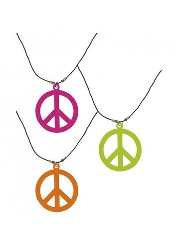 Collar símbolo hippie varios colores