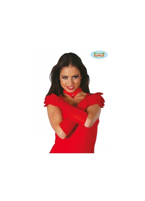 Guantes largos rojos. Ducaval envios 24/48 horas
