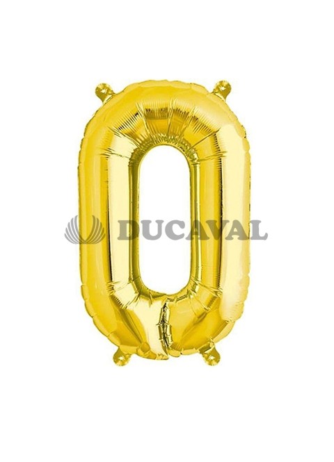 Globo número 0 dorado 45cm
