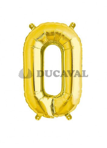 Globo número 0 dorado 45cm