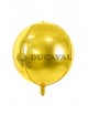 Globo foil balón oro metalizado 40cm - Disfraces Ducaval