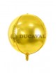 Globo foil balón oro metalizado 40cm - Disfraces Ducaval