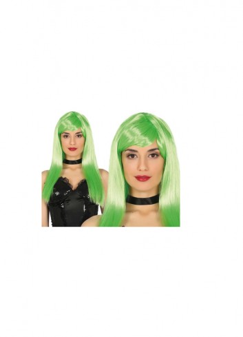  Peluca melena verde neon | Ducaval | Envíos 24/48 horas 