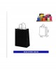 Bolsa papel c/ asa 24x34 negra. Ducaval envios 24/48 horas