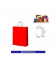 Bolsa papel c/ asa 32x40 rojo. Ducaval envios 24/48 horas