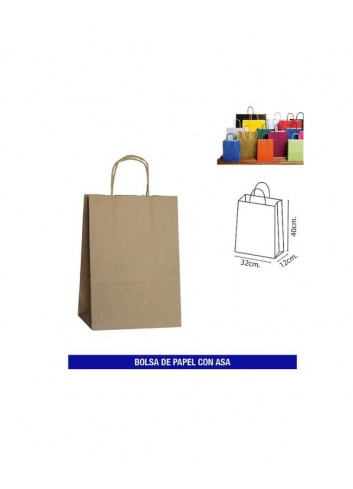 Bolsas papel Kraft 24+11x34 | Ducaval | Envíos 24/48 horas