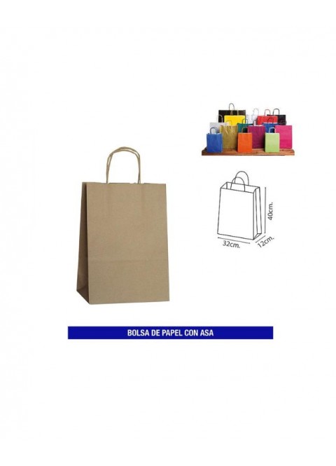 Bolsa Papel Kraft 32x40. Ducaval envios 24/48 horas