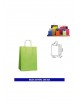 Bolsa papel c/asa 20+8x24 verde| Ducaval | Envías 24/48 horas 