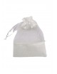 Bolsa organza franja transparente blanca 3 pzs | Ducaval | Envías 24/48 horas 