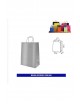 Bolsa papel c/ asa 20x24 plata Ducaval envios 24/48 hora