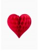 Honeycomb corazon 25cm papel rojo | Ducaval | Envías 24/48 horas 