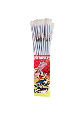 Cañas sidral funny powder azul 80u | Ducaval | Envíos 24/48 horas