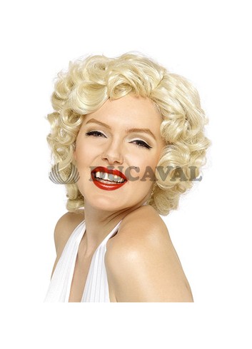 Peluca Marilyn rubia corta
