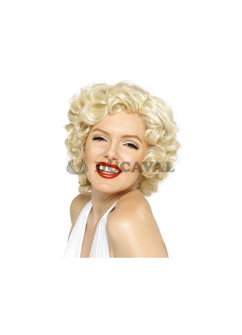 Peluca Marilyn rubia corta