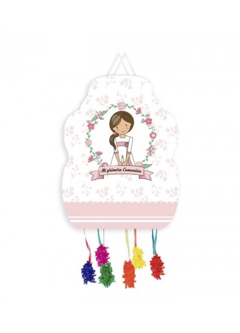 Piñata de comunión niña 33X46 | Ducaval | Envíos 24/48 horas