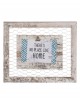 Portafotos blanco madera hilo metal 32X27cm | Ducaval | Envíos 24/48 horas