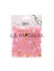 Confetti rosa y oro 10g - Disfraces Ducaval