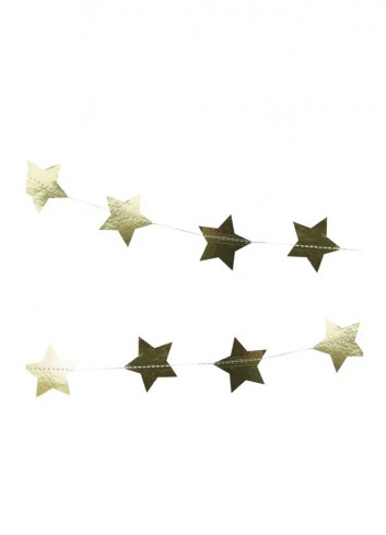 Guirnalda estrella oro 5m | Ducaval | Envías 24/48 horas 
