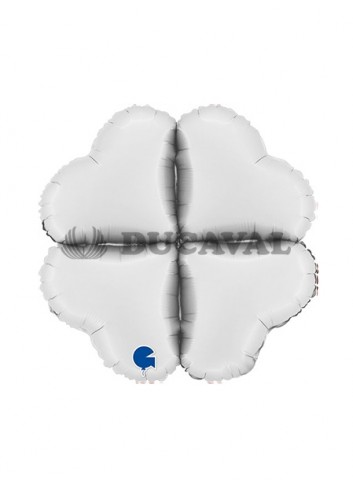Base corazón foil maxi 24" blanco satinado | Ducaval | Envíos 24/48h