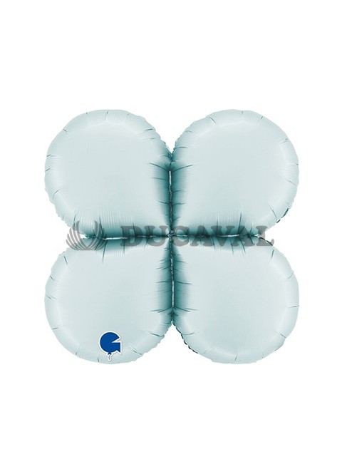 Base gotas maxi 26" azul pastel satinado