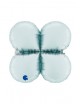 Base gotas maxi 26" azul pastel satinado
