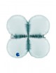Base gotas maxi 26" azul pastel satinado