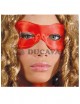 Antifaz pierrot seda rojo - Disfraces Ducaval