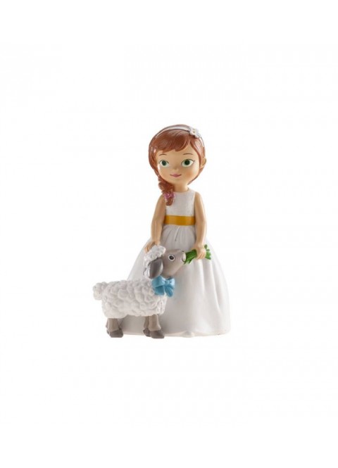 Niña comunión con oveja 16cm | Ducaval | Envíos 24/48 horas